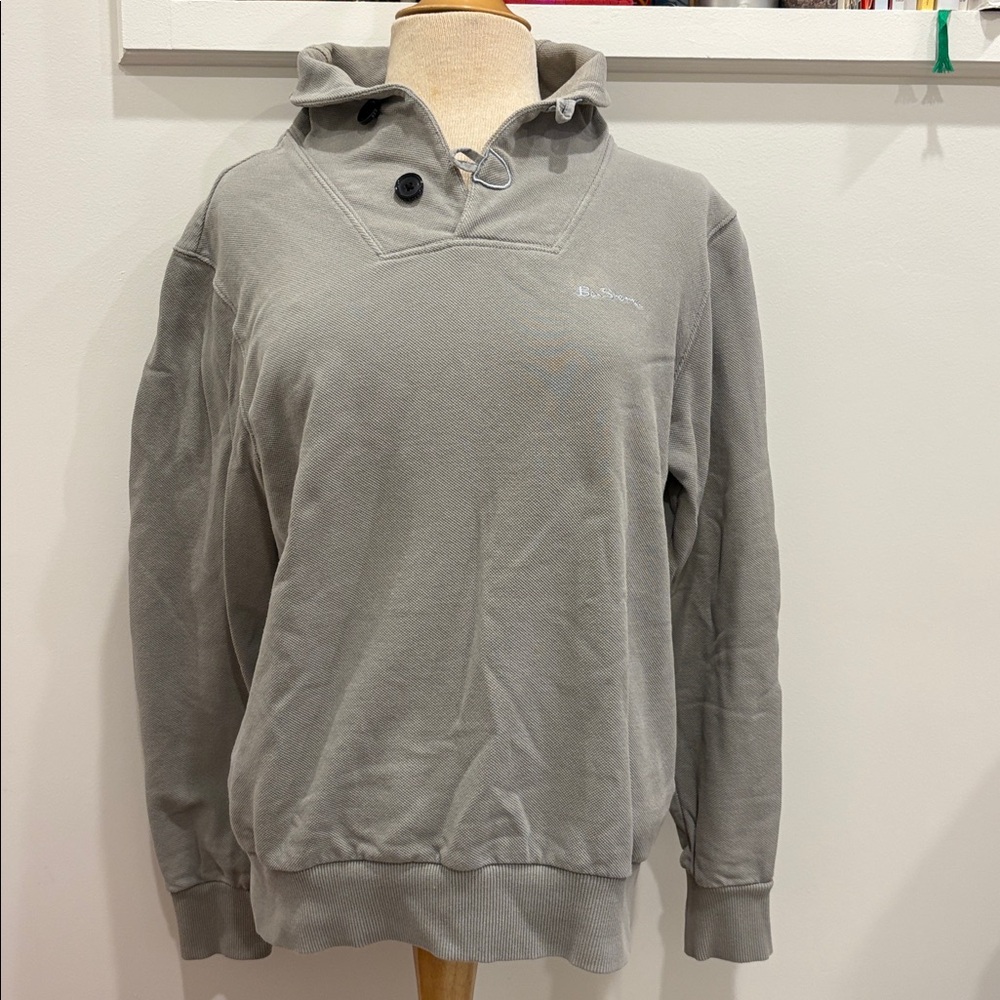 Ben Sherman Light Gray toggle Collar pullover